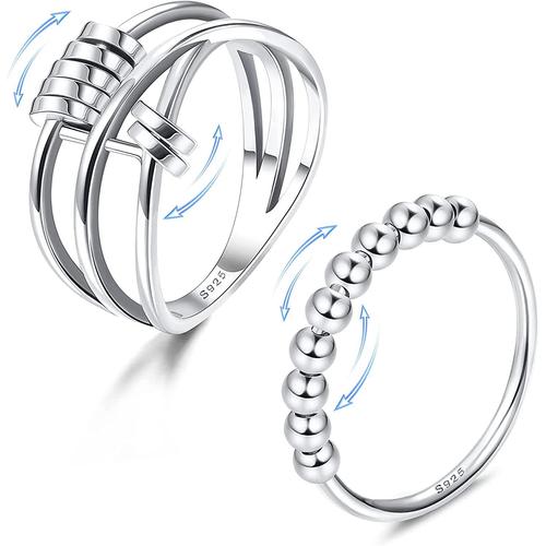 Bague argent femme 2025 taille 62 soldes